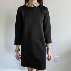 Zara dress with sequin collar